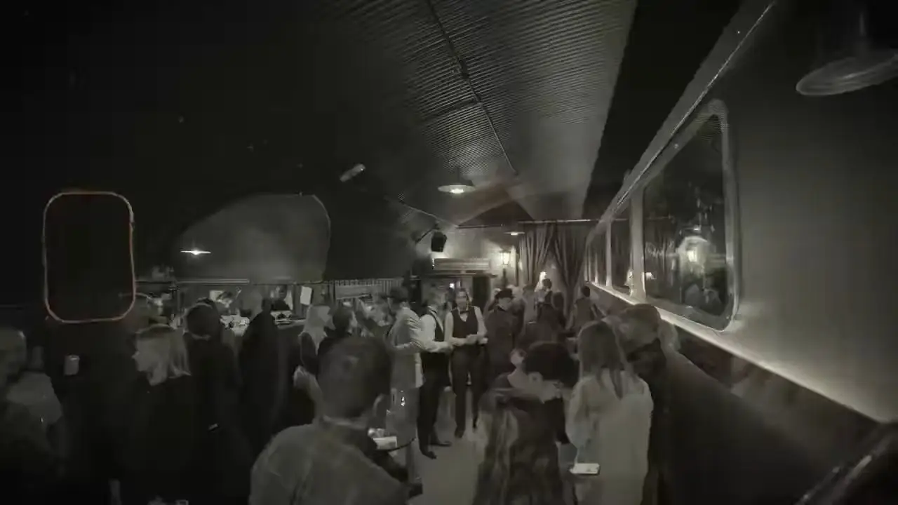 Guests aboard the carriage